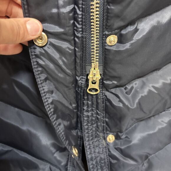 Womens Size XXL Michael Kors Navy Down Filled Long Jacket EUC - Picture 7 of 11
